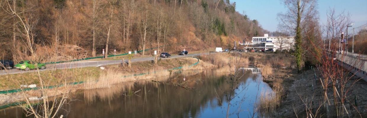 2023-03-02 DJI Mini 3 Pro Foto Amphibienzäune vor dem Bau des Amphibiendurchlasses
