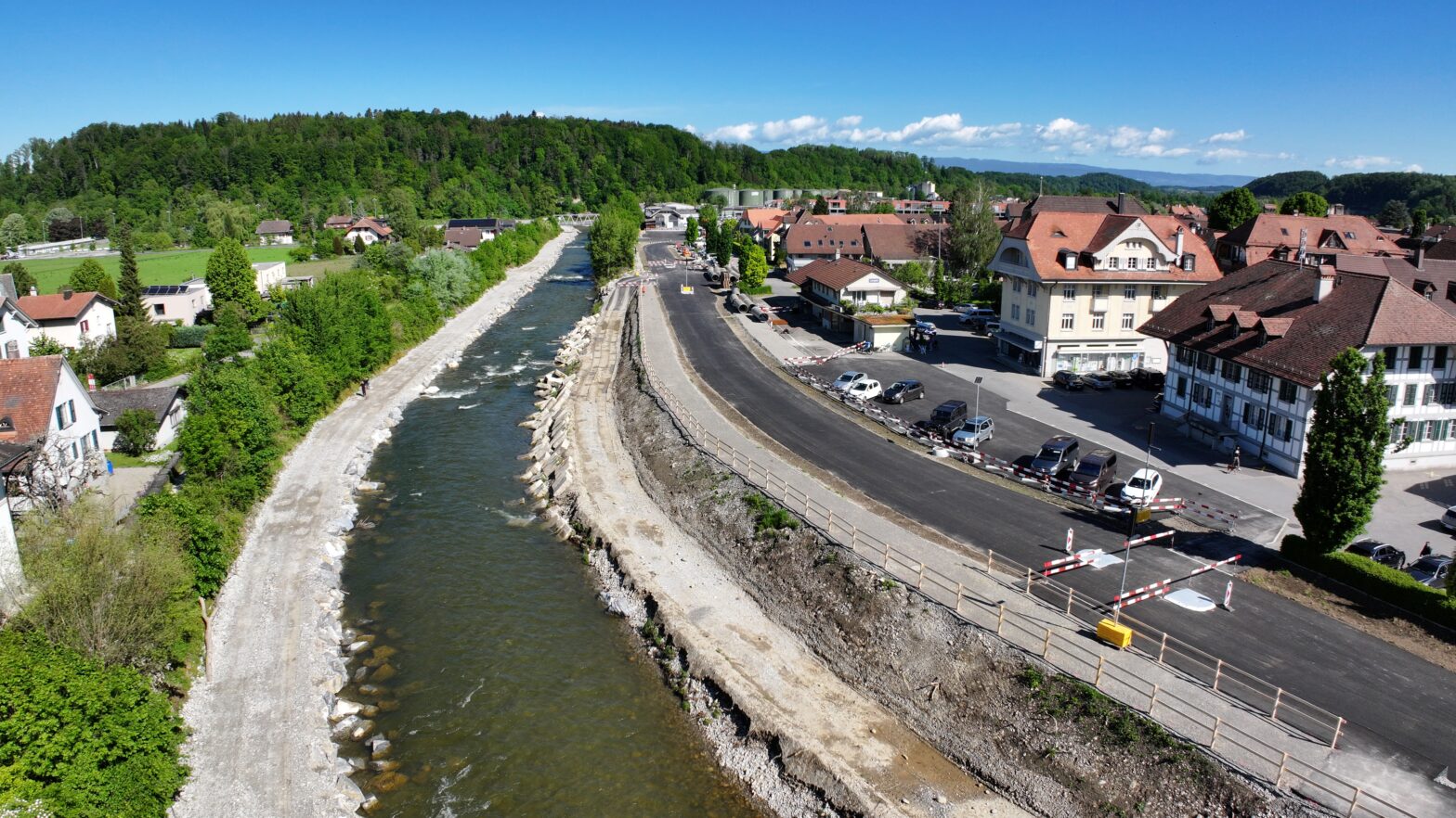 Öffnung Uferweg entlang Bauumfahrung Stedtli