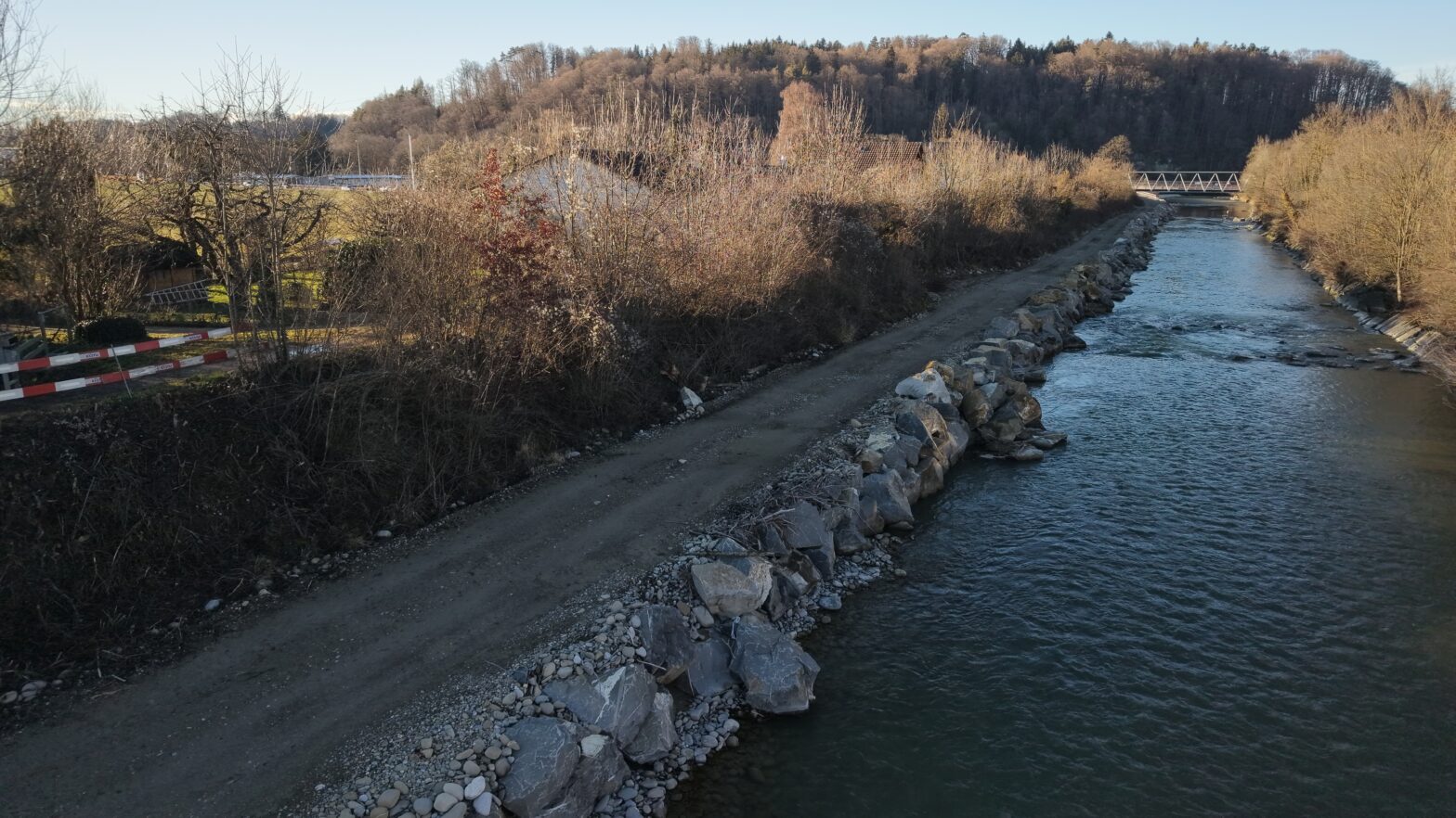 Wasserbau linke Senseseite: Holzerarbeiten Winter 2025/2026